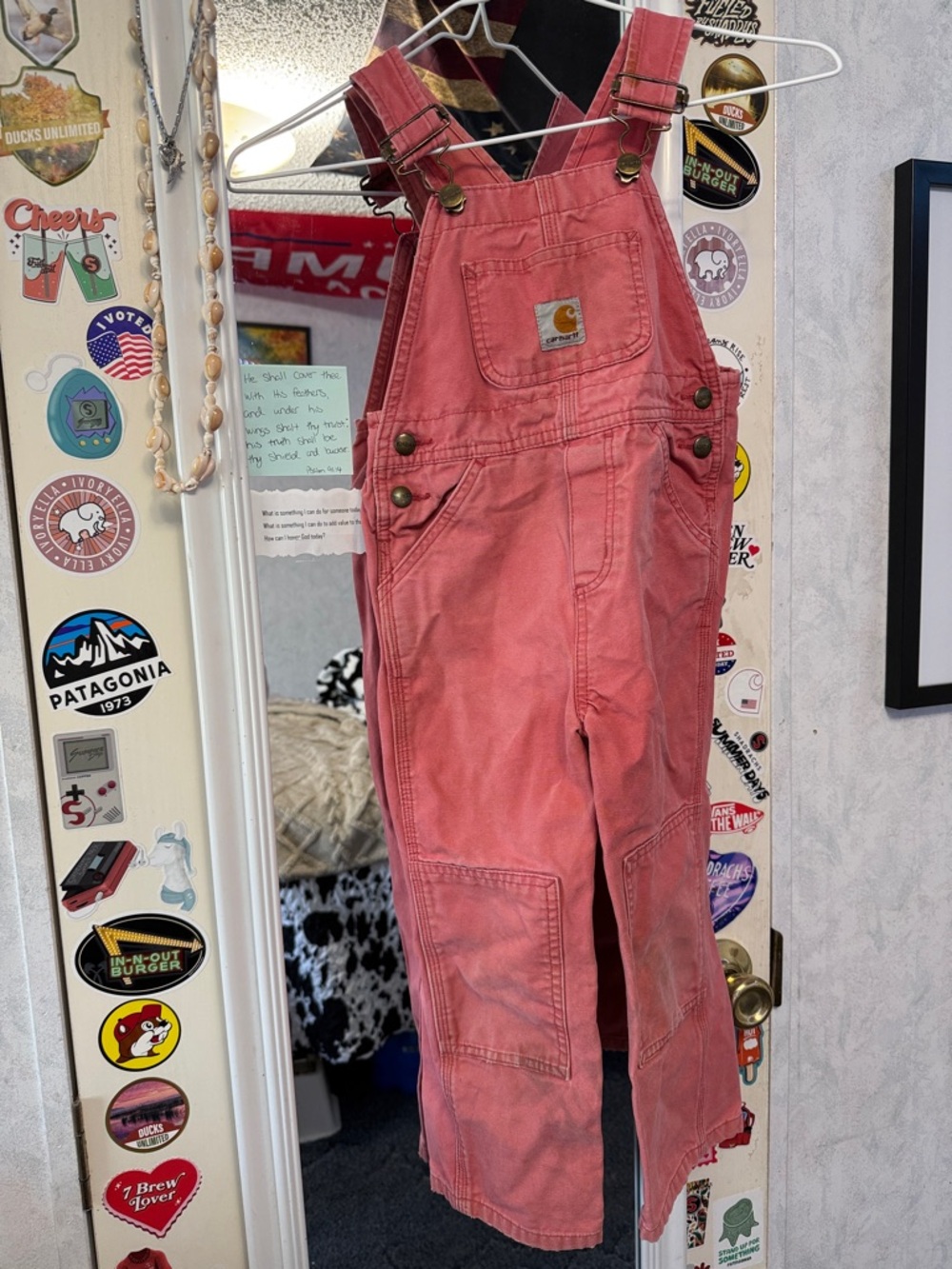 Carhartt Pink Overalls 4T